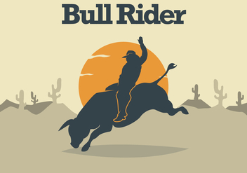 Bull Rider Illustration - vector #338399 gratis
